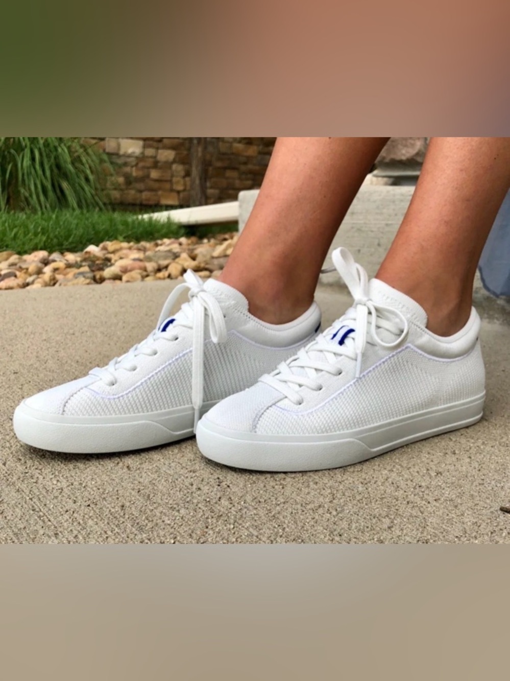 Rothy’s the lace up knit sneaker size 8